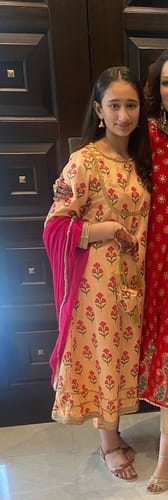 Customer photo review of Gul-e-Dawoodi - Block Printed Suit (3 Pcs)