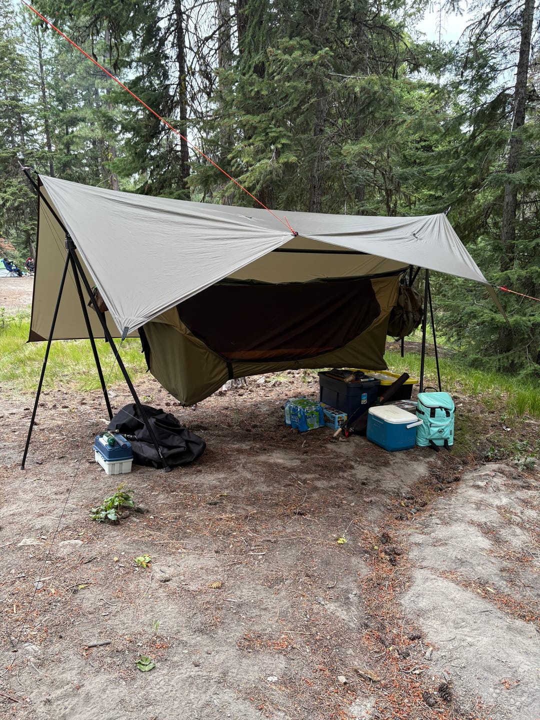 Customer photo review of Turtlebug Tarp Extension Kit