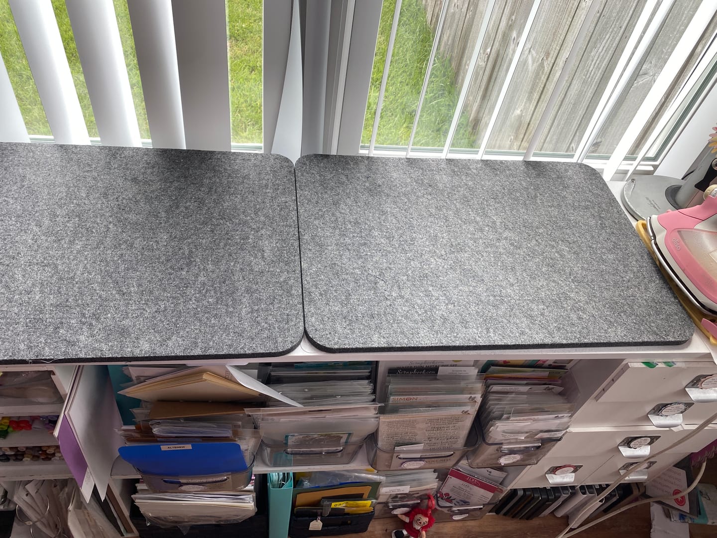 Customer photo review of Large Felted Wool Pressing Mats