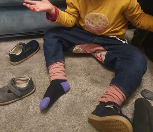 Customer photo review of Bobux I-Walk Louise - Navy