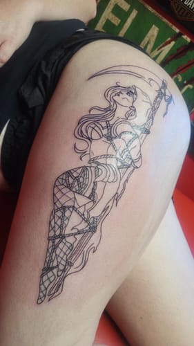 Customer photo review of Painless Tattoo Numbing Cream