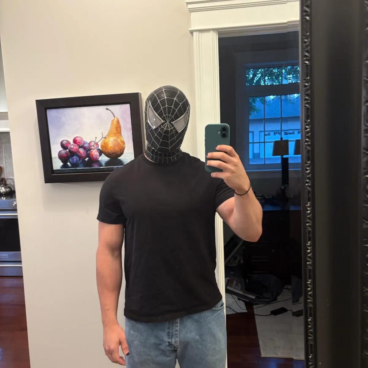 Customer photo review of Tobey Maguire Spider-Man 3 Venomized Spider-Man Life Size Wearable Mask