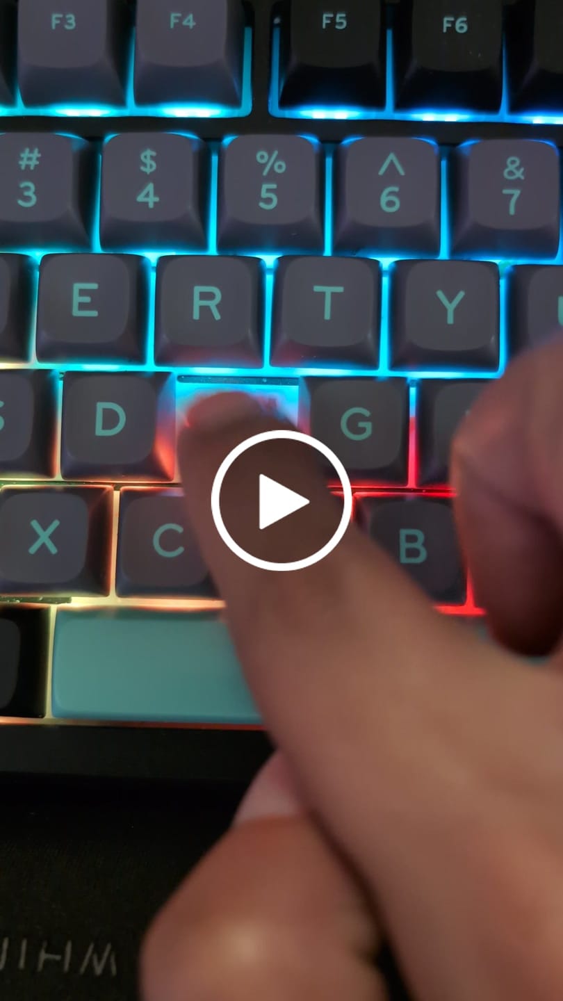 Customer video review of OUTEMU SILENT HONEY PEACH V3 LINEAR SWITCH FACTORY LUBED (10PCS)