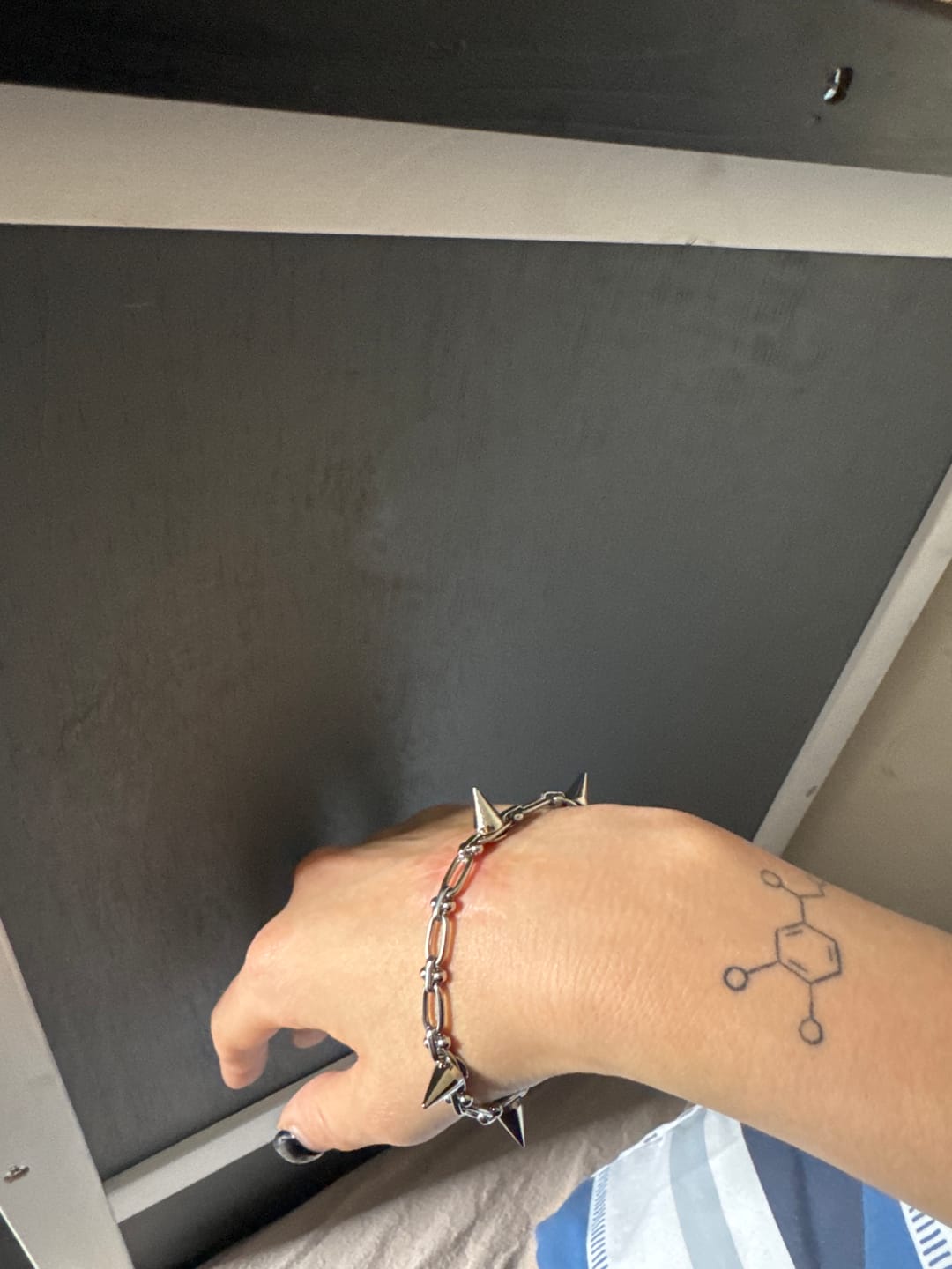 Customer photo review of Double Spike Bracelet