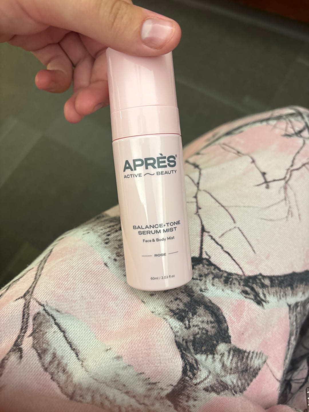 Customer photo review of Balancing Serum Face + Body Mist