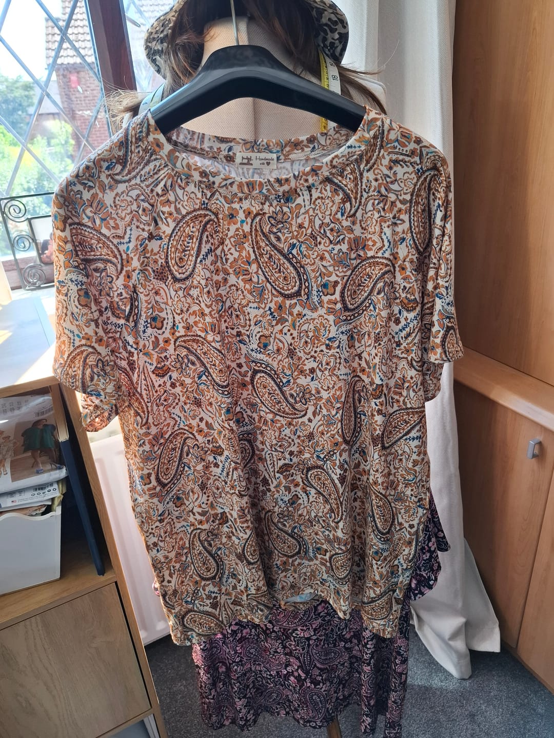 Customer photo review of Paisley Floral Viscose Jersey Fabric