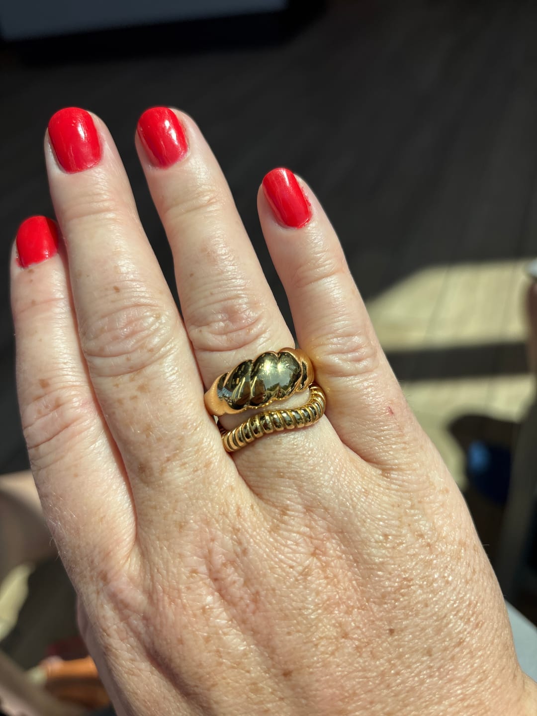 Customer photo review of Chunky Valencia Ring
