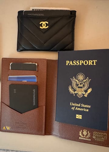 Customer photo review of SPOTMINDERS. Tracking card