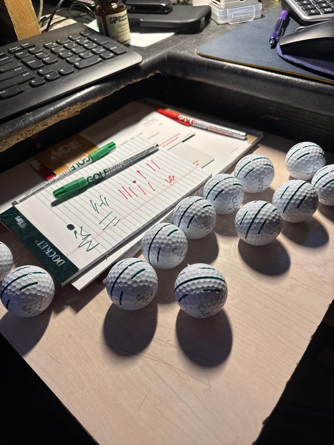 Customer photo review of Golf Ink Markers