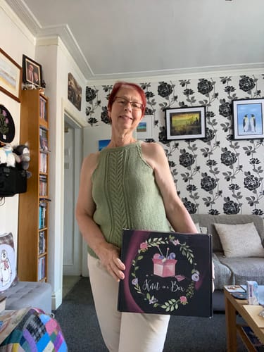 Customer photo review of Ladies Mystery Knitting Box