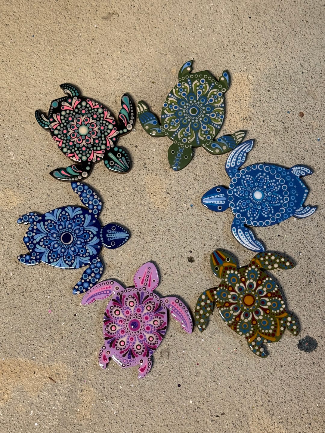 Customer photo review of Unfinished Wood Turtle Shape - Craft - up to 46" DIY