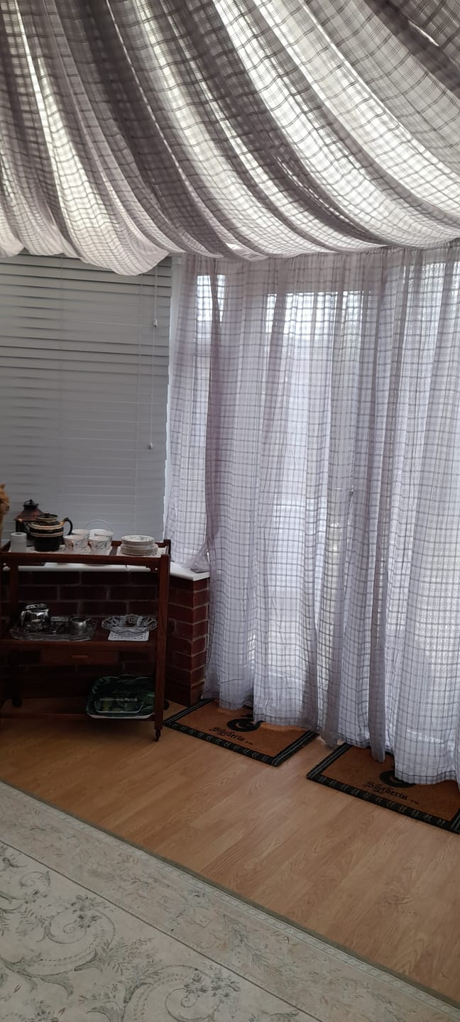 Customer photo review of Grey Checkered Muslin Fabric
