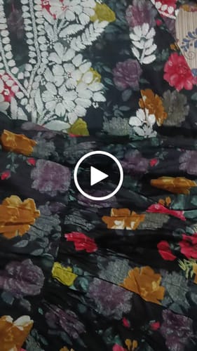 Customer video review of Ishra Black Pure Mulmul set