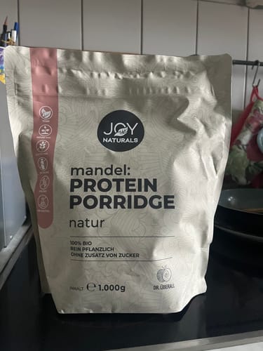 Customer photo review of Bio Protein Porridge Mandel-Natur Mega-Pack-1000g
