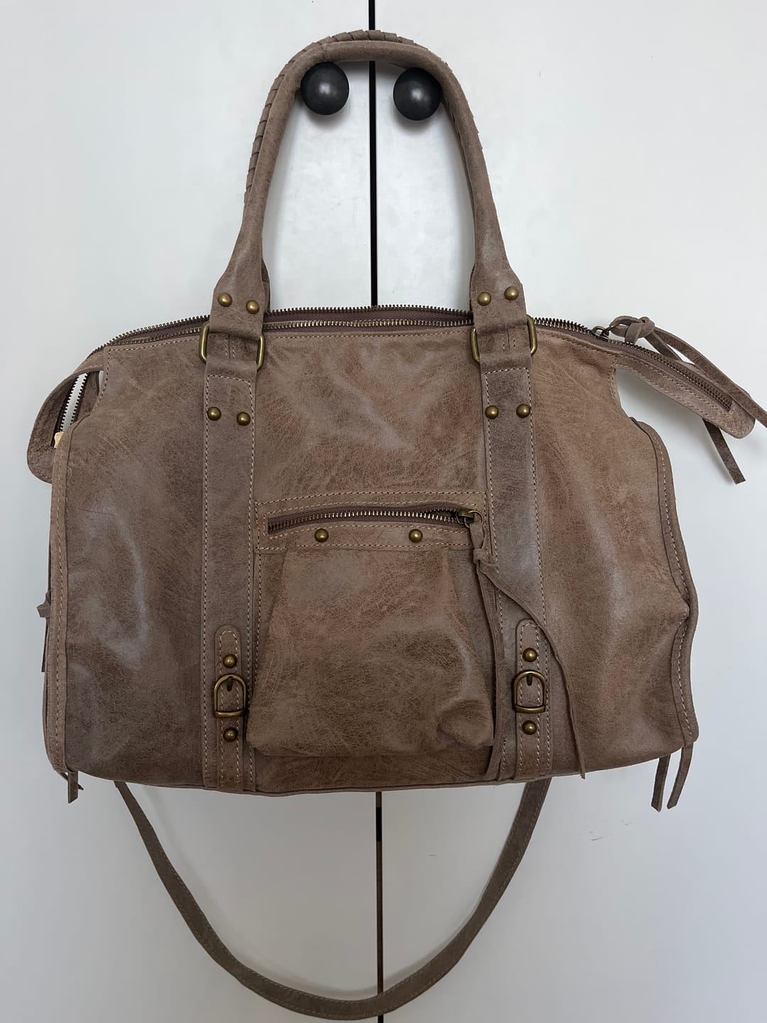 Customer photo review of It girl bag teddy brown