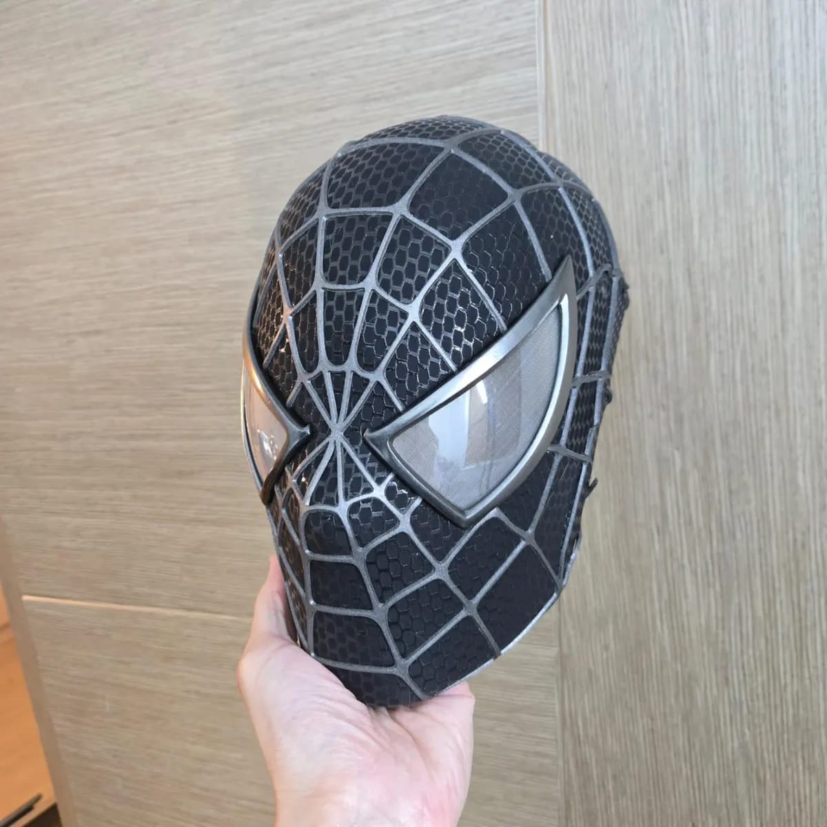 Customer photo review of Tobey Maguire Spider-Man 3 Venomized Spider-Man Life Size Wearable Mask