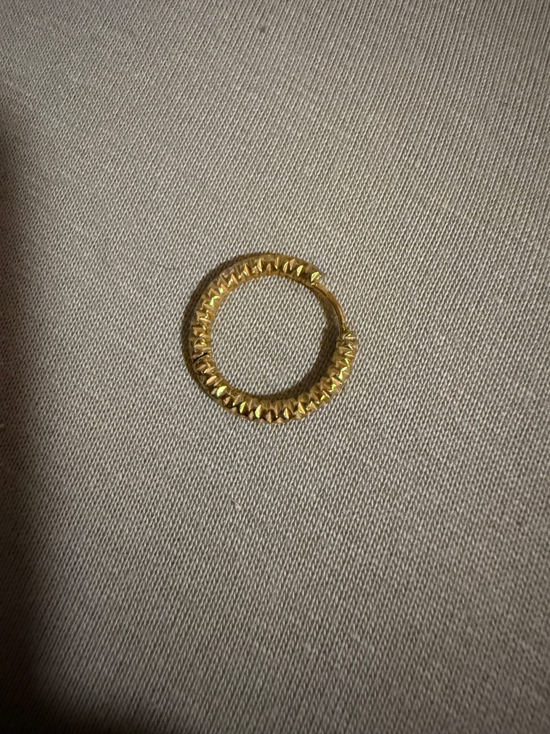 Customer photo review of Crushed Ohrringe | 18K vergoldet