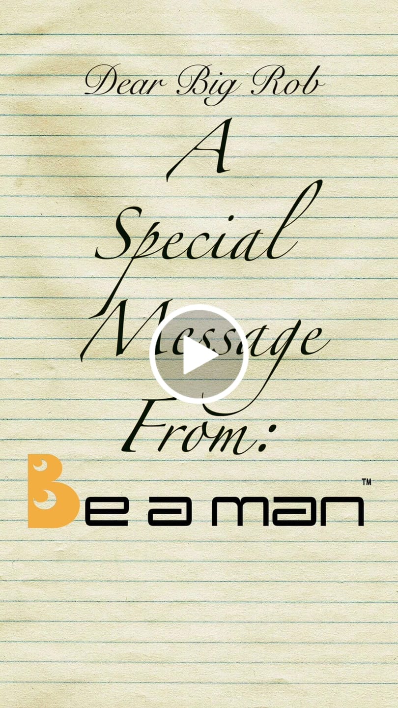 Customer video review of Personalized Be A Man Reel