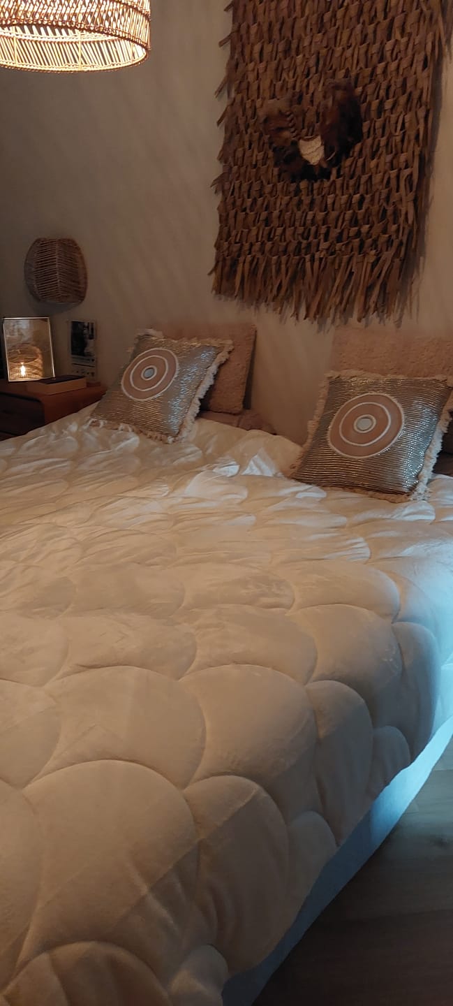 Customer photo review of Dekbed Zonder Overtrek Velvet™ Pearl White