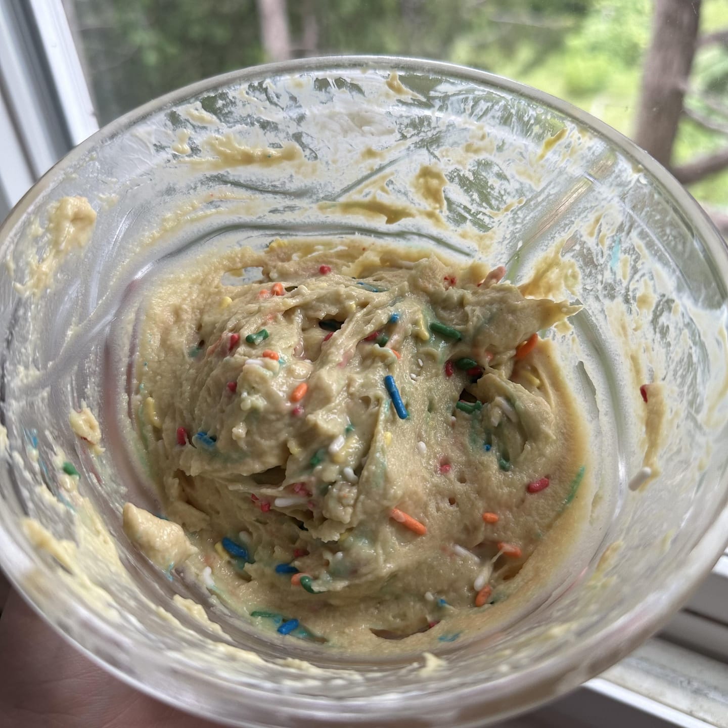 Customer photo review of Birthday Cake Batter Whey Protein