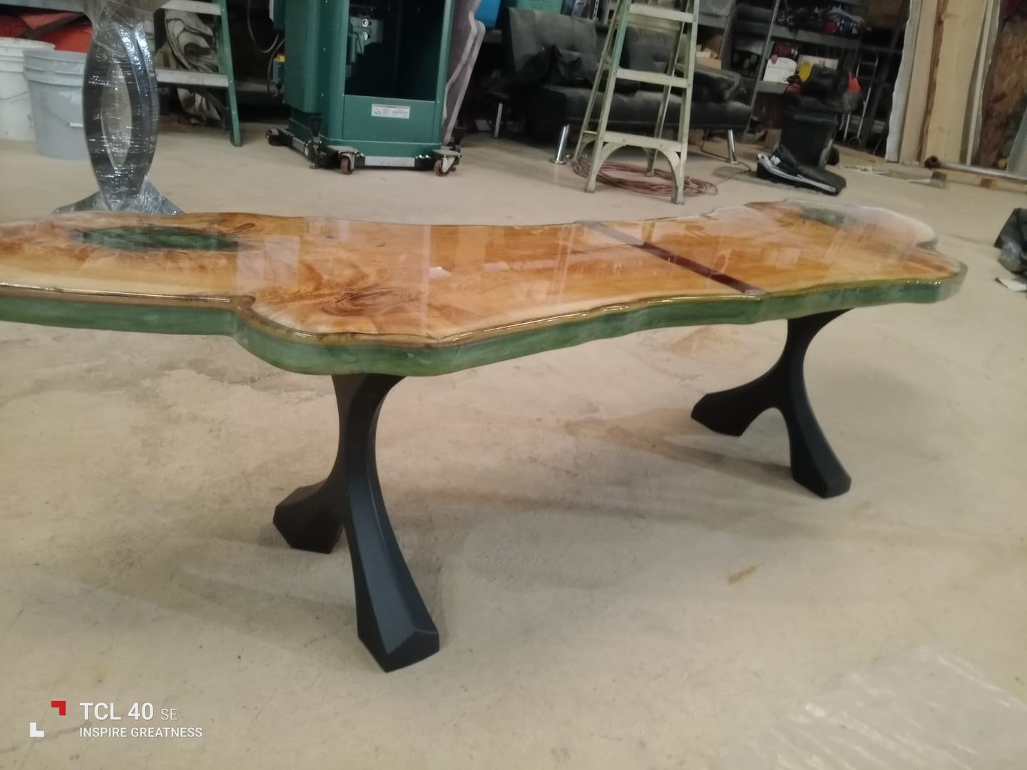 Customer photo review of Coffee Table Legs 120 Xavier 16H Metal X-shaped Furniture