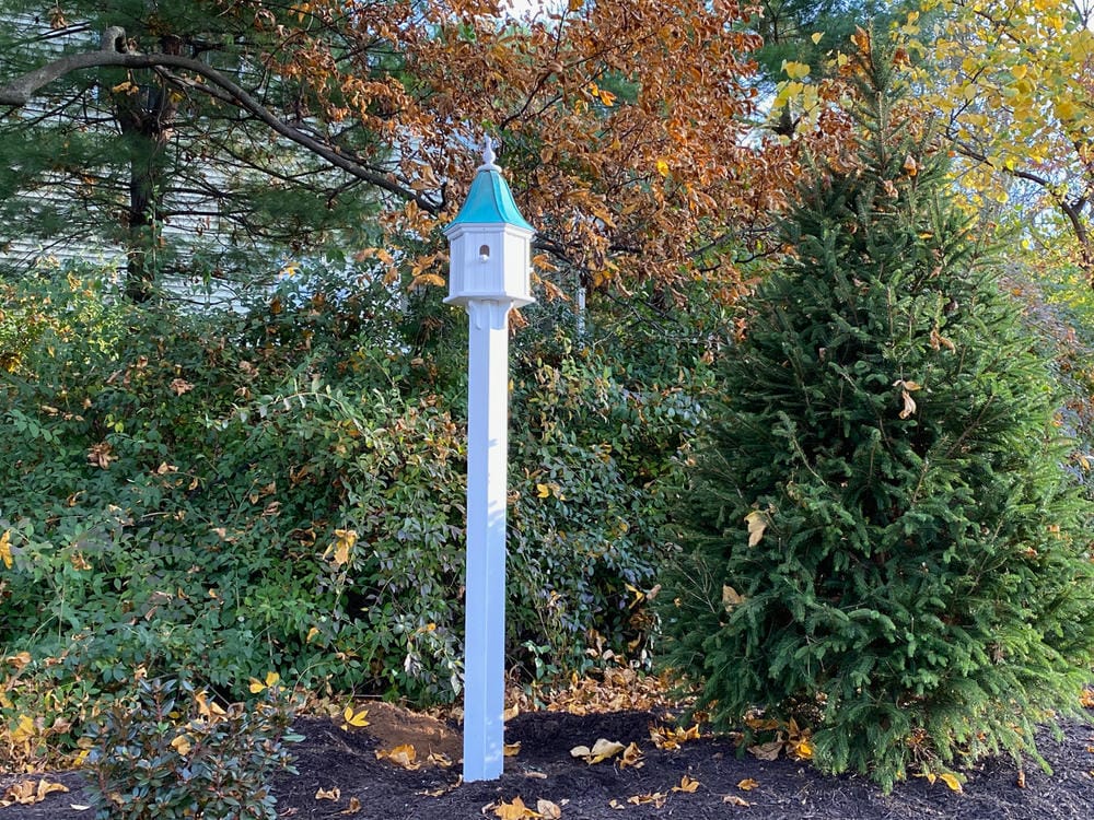 Customer photo review of Copper Roof Birdhouse 28x12- 3 Perches