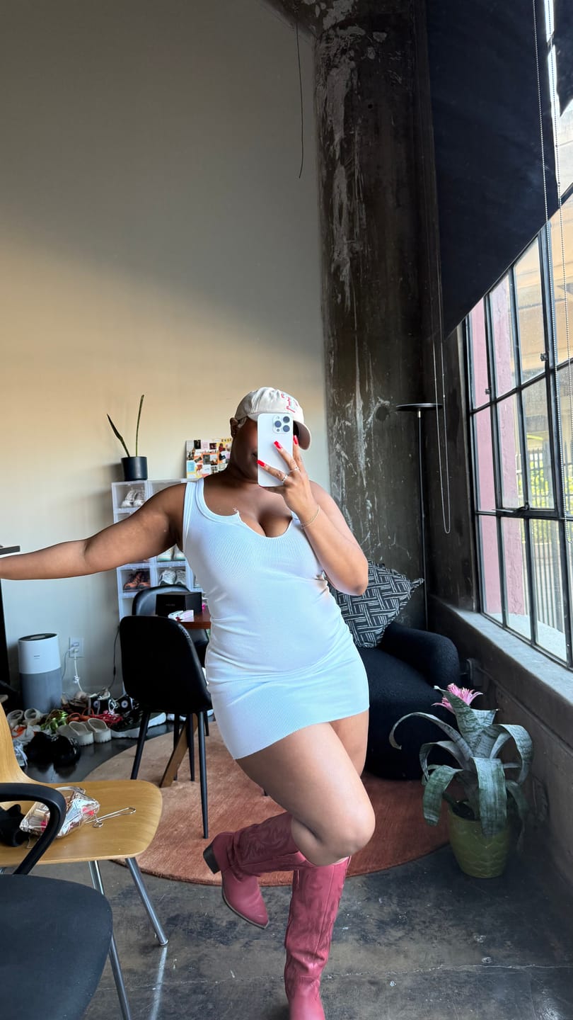 Customer photo review of TANK DRESS