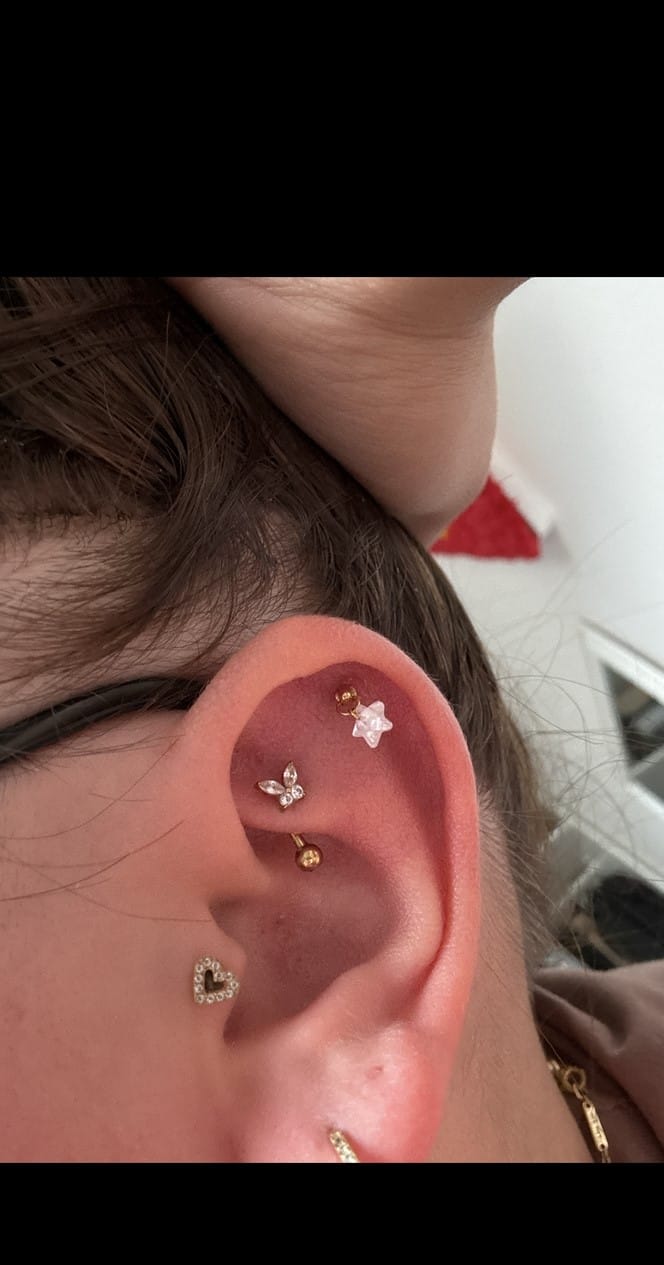 Customer photo review of Heart Piercing | Titan
