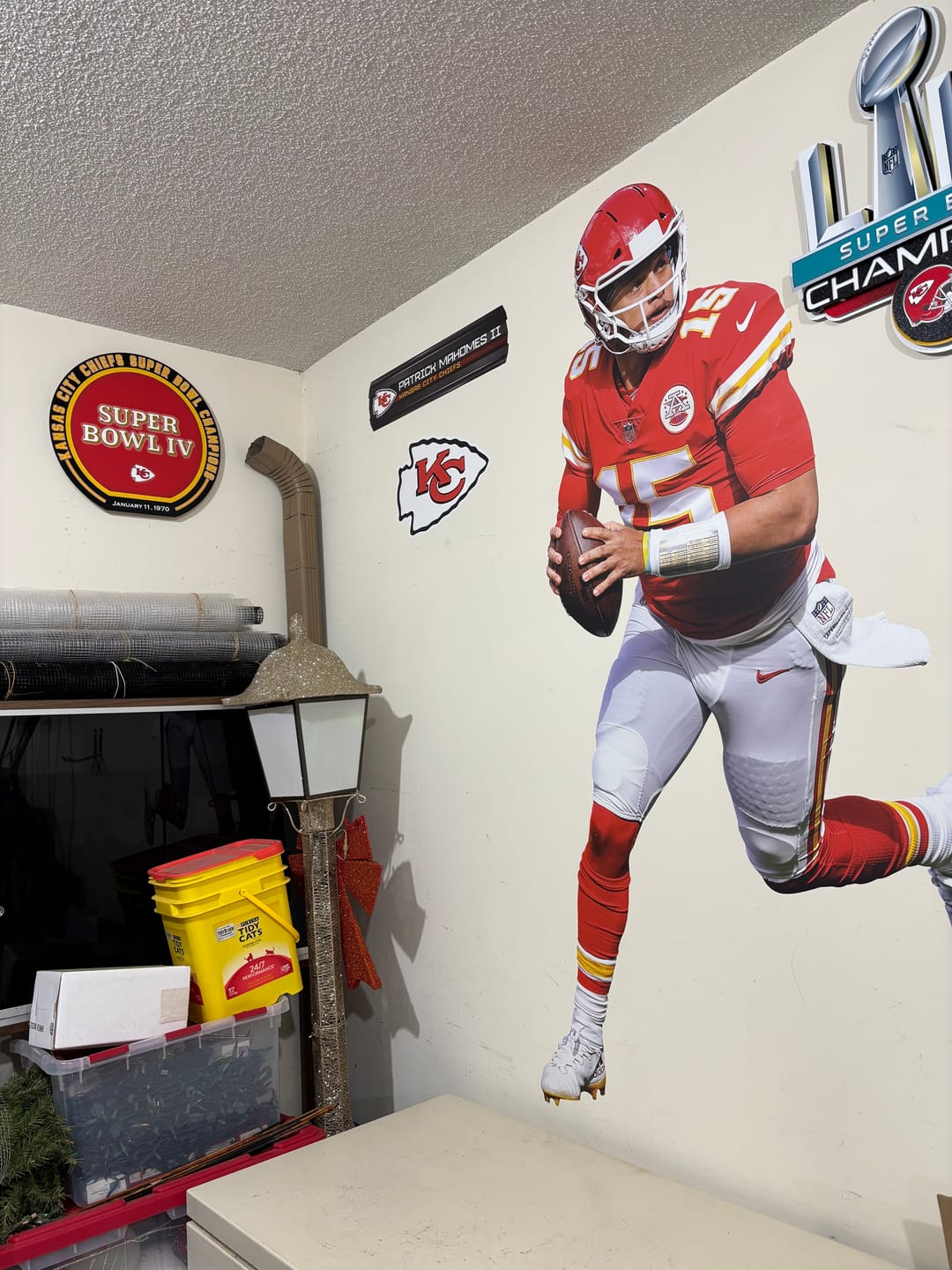 Customer photo review of VARSITY Collection- SINGLE layer Kansas City Chiefs Super Bowl IV Metal Wall Art