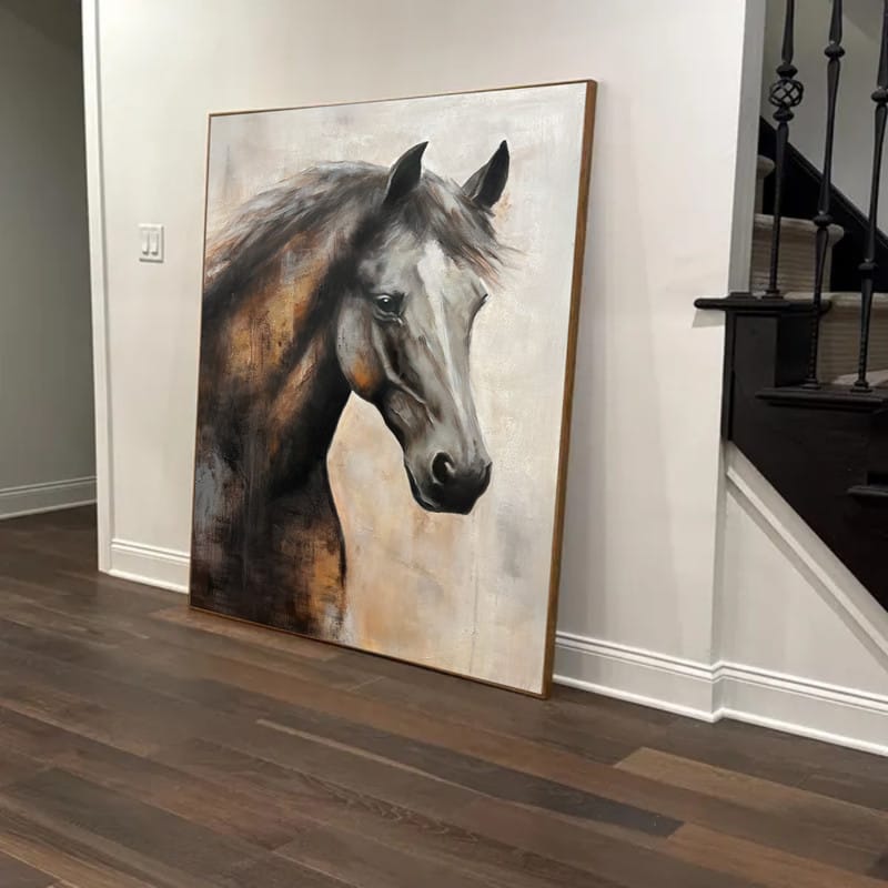 Customer photo review of Animal Textured Canvas Art Painting #AC034