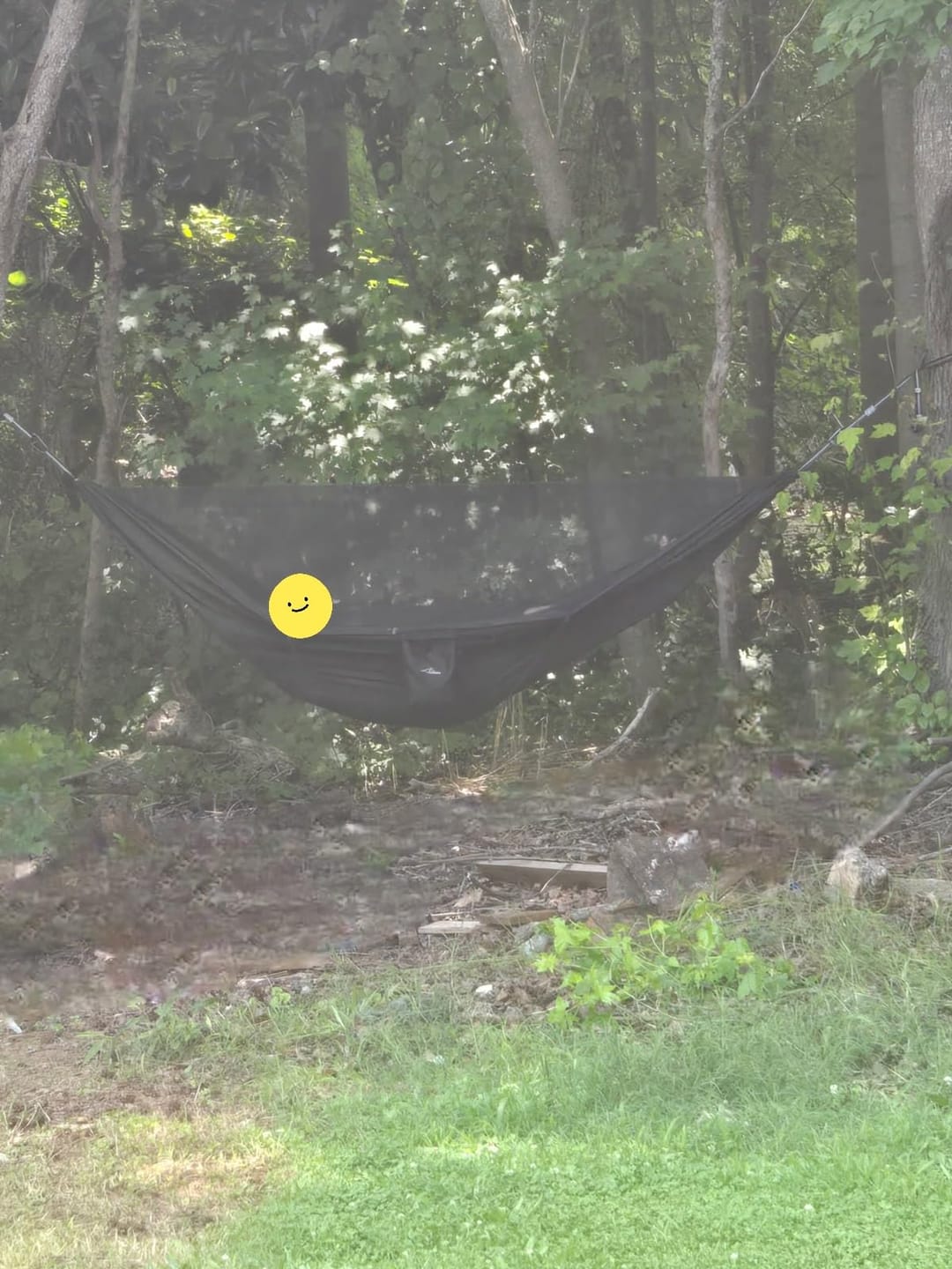 Customer photo review of Lightweight Portable Camping Hammock – Mosquito Net & Ridge Rope for Outdoor Hiking & Travel