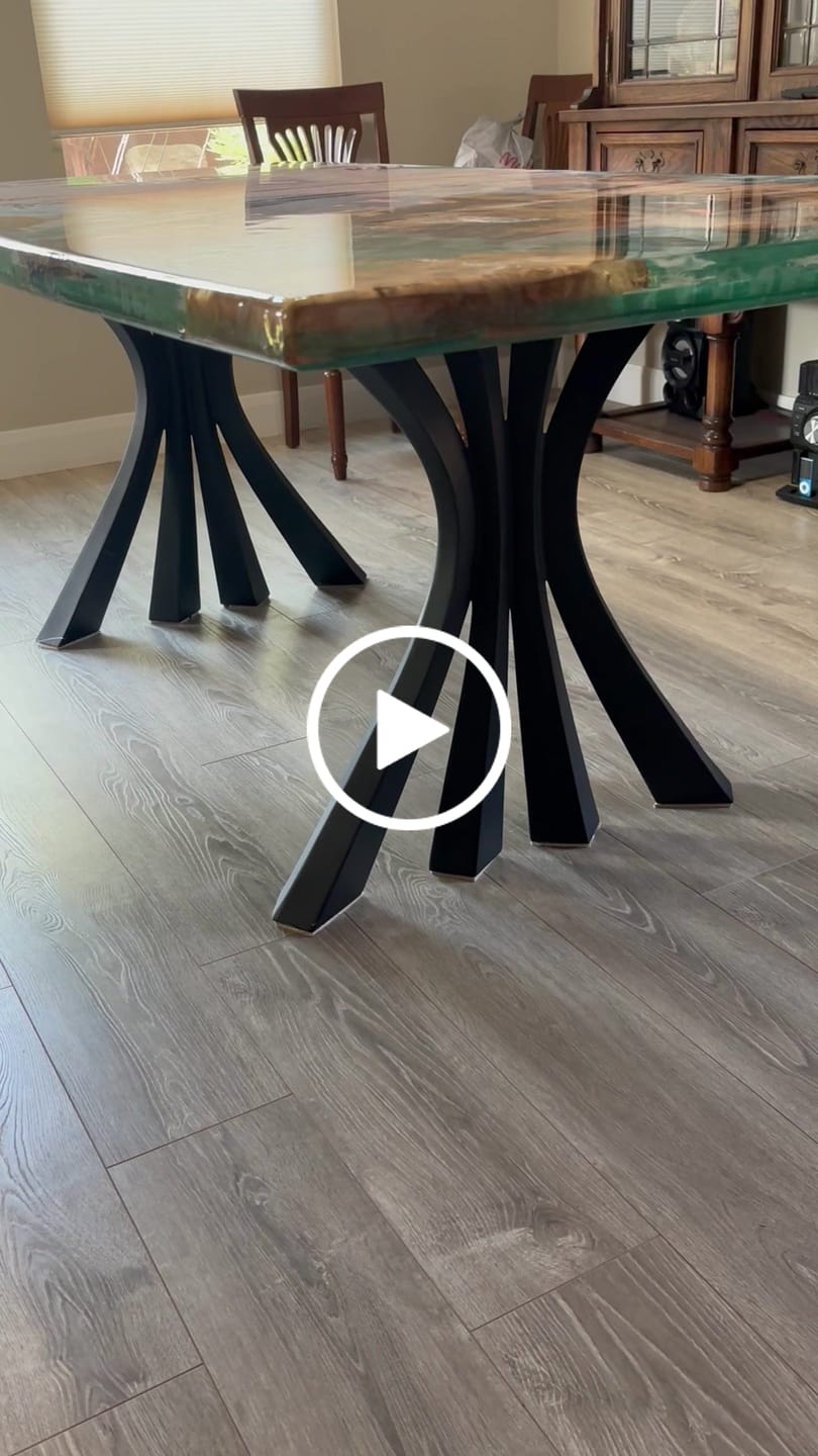 Customer video review of Furniture Legs 420 Akro 28H Metal Handmade Dining Table Legs