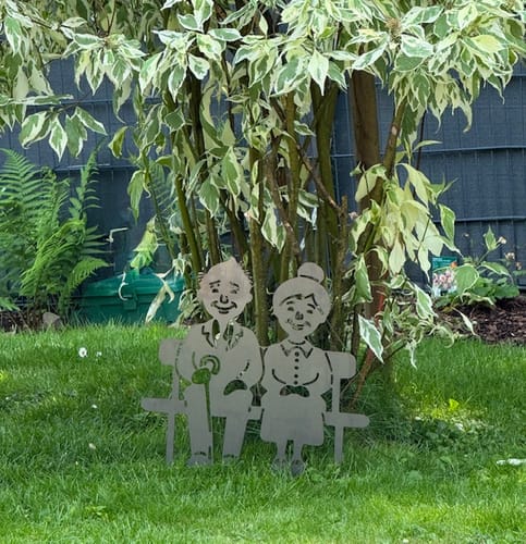 Customer photo review of Gartenstecker Oma & Opa