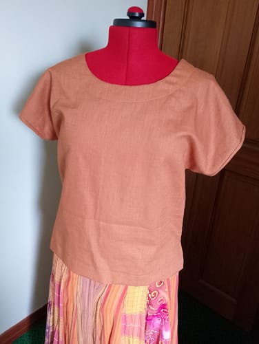 Customer photo review of Washed Linen Blend Fabric