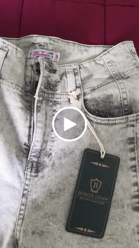 Customer video review of Jeans Para Mujer Wide Leg Doble Boton V51104 Gris