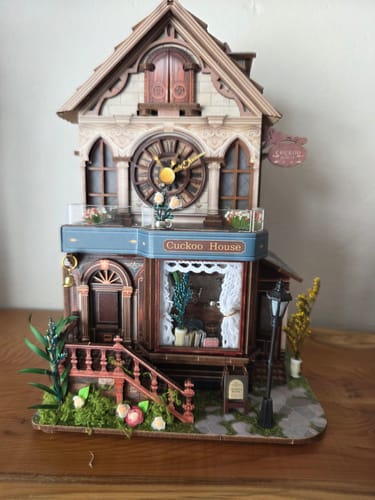 Customer photo review of Cuckoo Clock House | Mechanical 3D Wooden Puzzle Kit