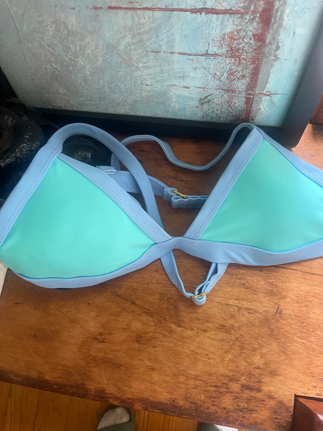 Customer photo review of SERENA Peri Triangle Bikini Top