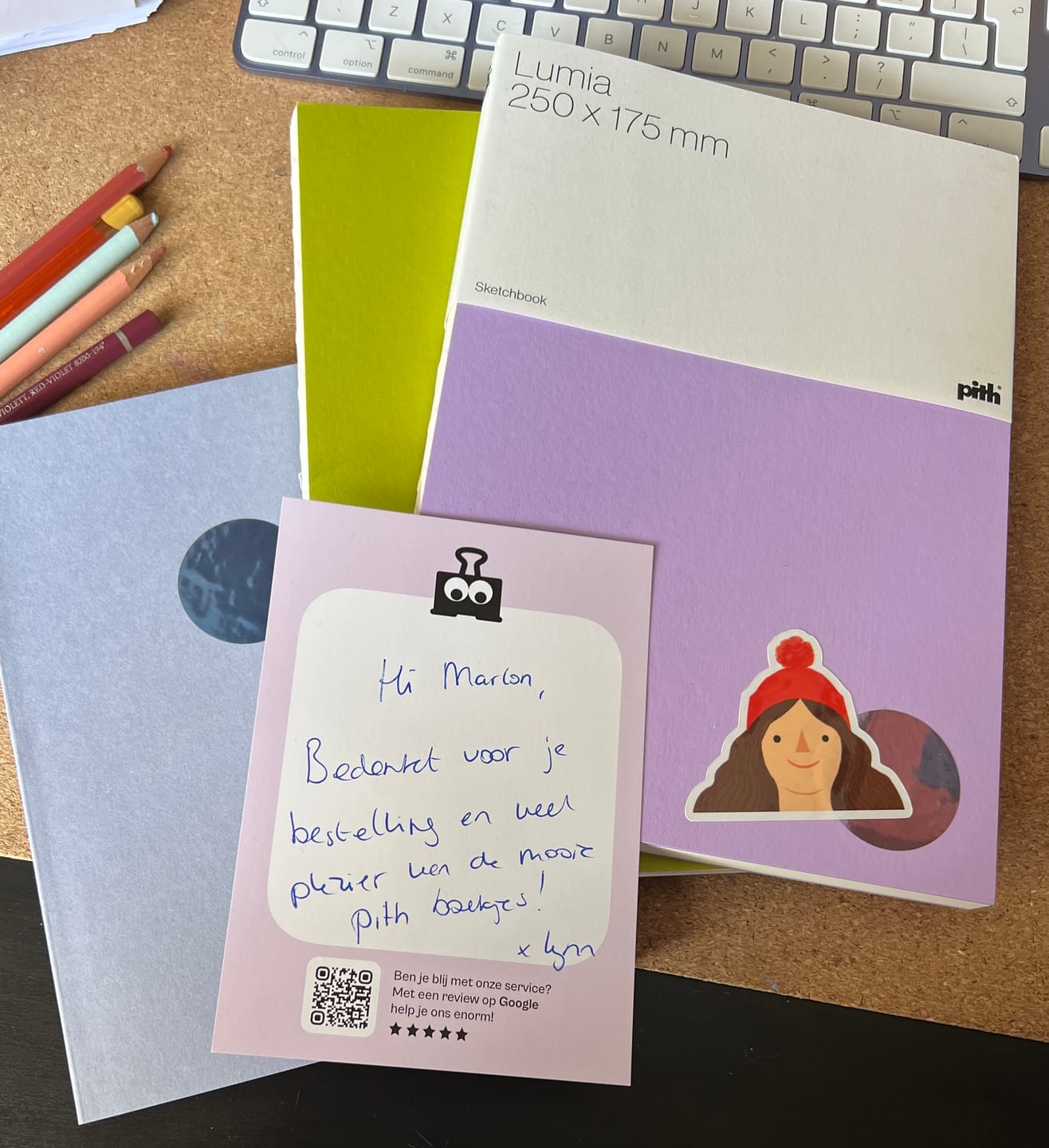Customer photo review of Pith Lumia Schetsboek - Lavender