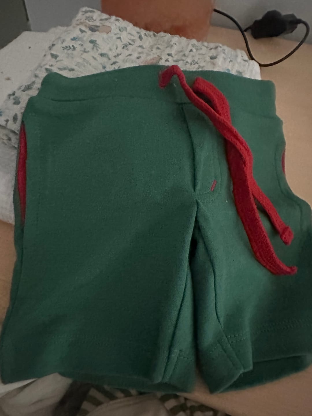 Customer photo review of June Bug Marl Comfy Jogger Shorts