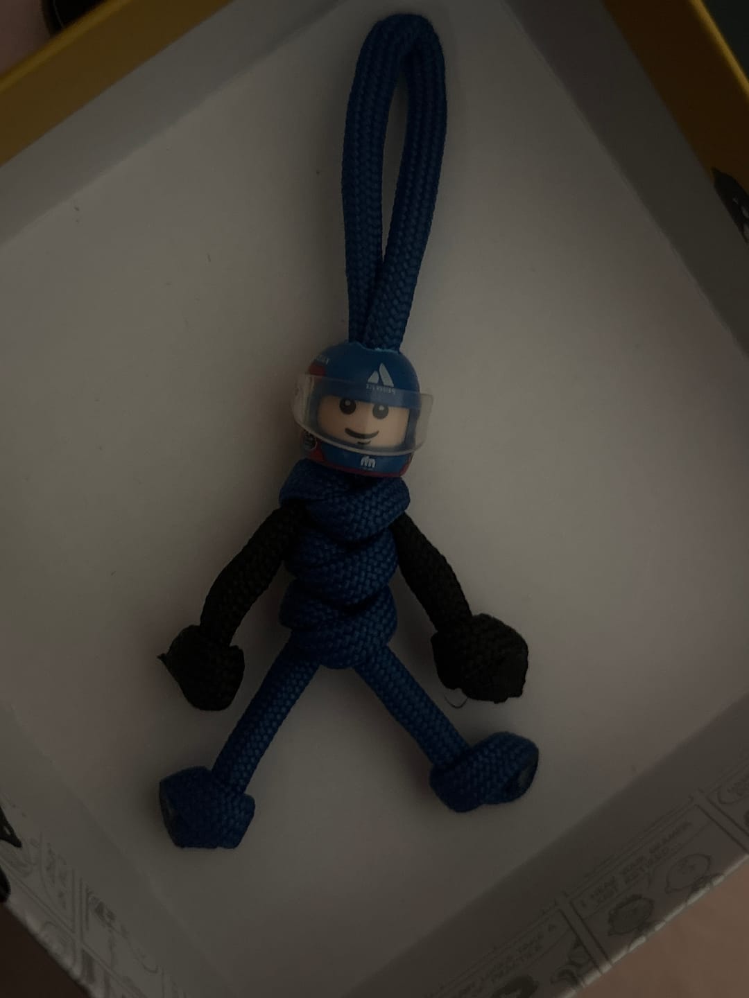 Customer photo review of CS WIL 2025 Racing Paracord Buddy Keychain