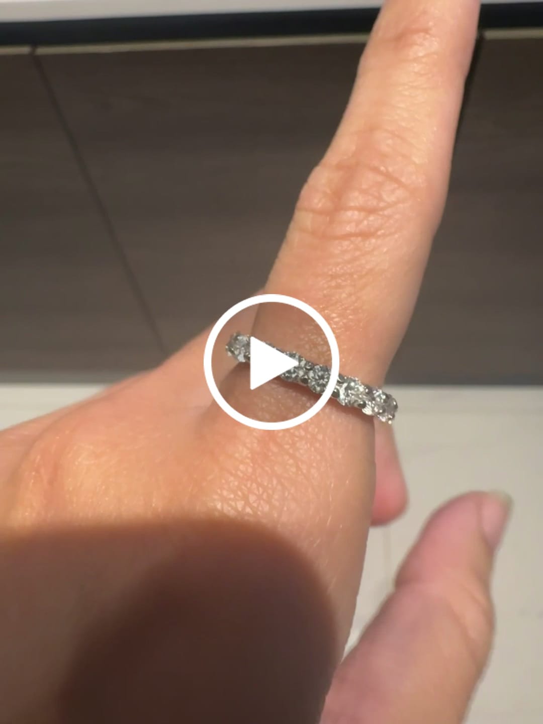 Customer video review of 3mm Moissanite Eternity Ring