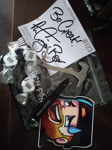 Customer photo review of Bottle-Axe Keyring - Seconds