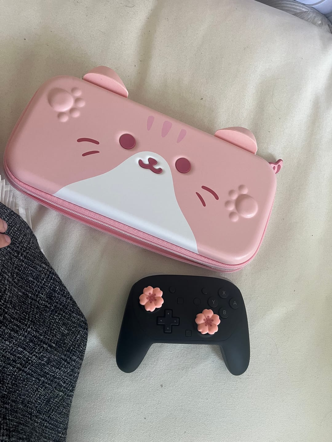 Customer photo review of GeekShare Cat Ears Carrying Case for Switch & OLED & Switch 2
