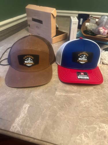 Customer photo review of Custom Leather Patch Waxed Seven Panel Hat SA7AGE - Lost Hat Co.