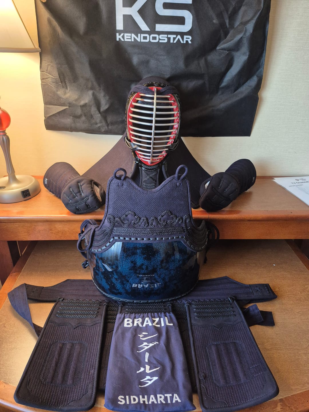 Customer photo review of *SPECIAL OFFER!* - 'VANGUARD MYRMIDON' Super Protective GUARD-STITCH KendoStar Bogu Set