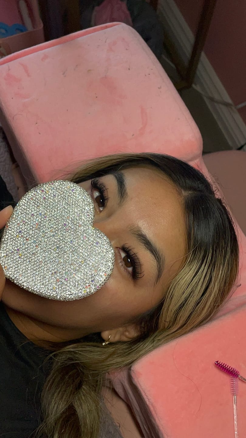 Customer photo review of 50PCS Glitter Lip Brush