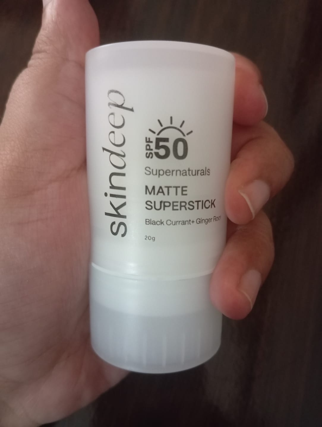 Customer photo review of MATTE SUPERSTICK - SPF 50 PA+++