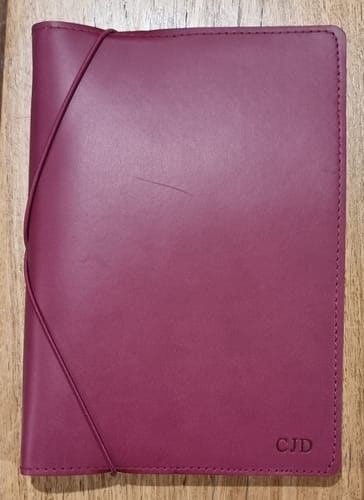 Customer photo review of Refillable Notebook Folio Gift