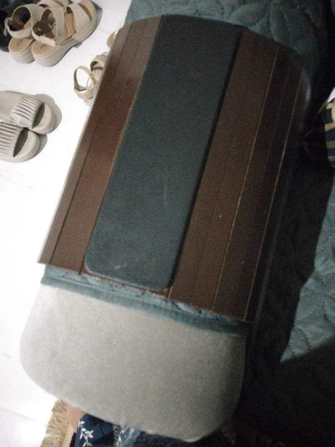 Customer photo review of Bamboo Sofa Couch Arm Tray - 1475