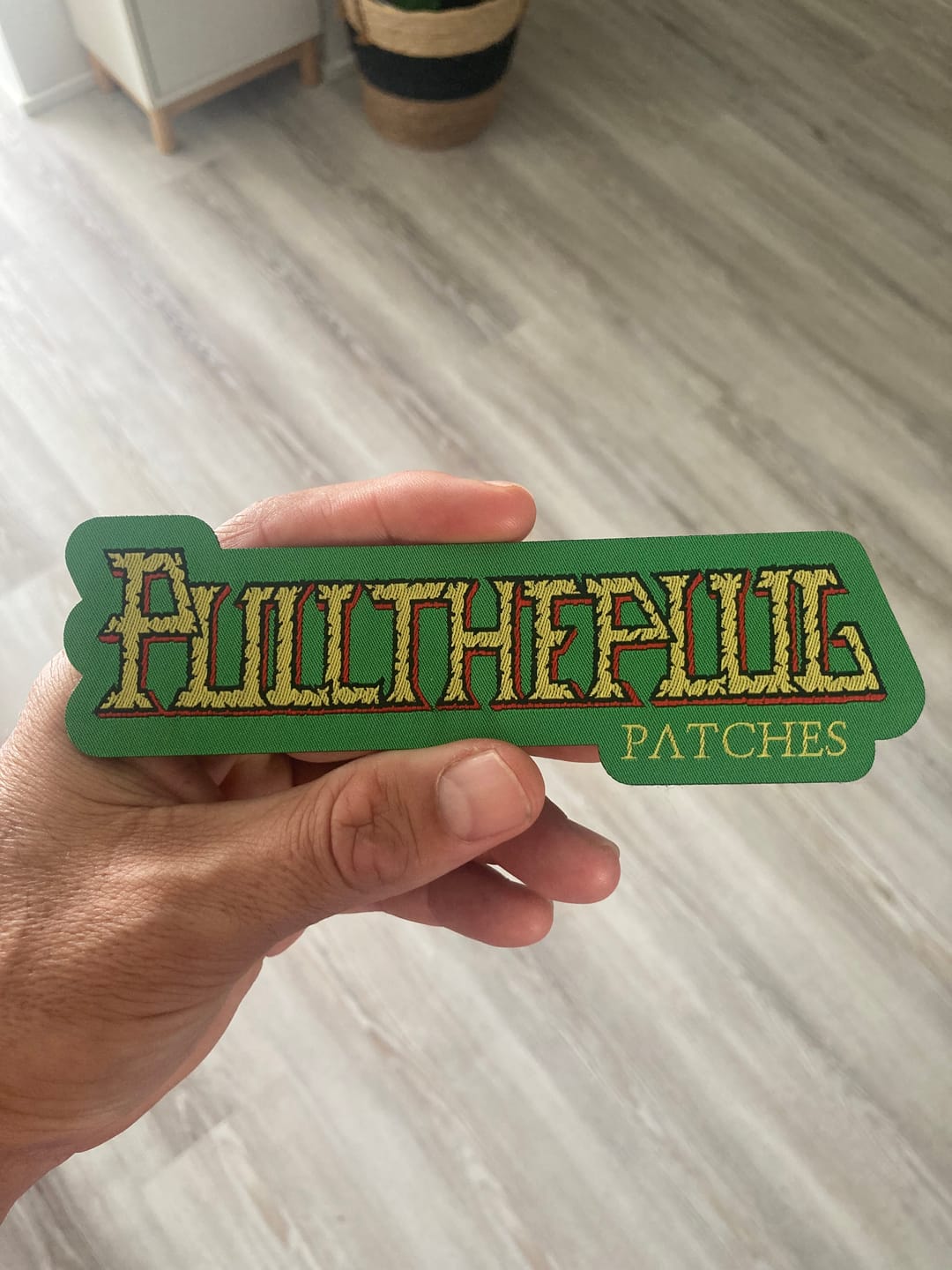 Customer photo review of Pull The Plug Patches - Pestilence Logo Tribute
